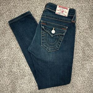 Women's True Religion “Jodie” Dark Wash Skinny Jeans